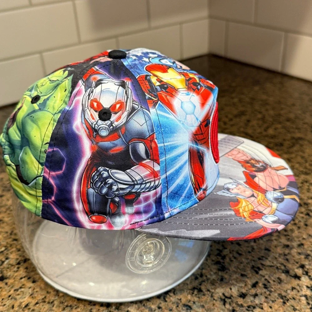 Marvel Avengers Hat Snapback Iron‎ Man Captain America Kids OSFM